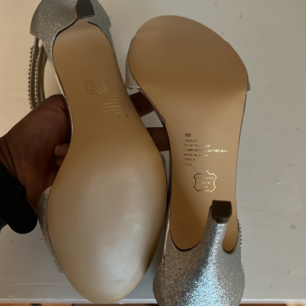 I.Miller Silver Rhinestone Heels - Picture 4 of 4